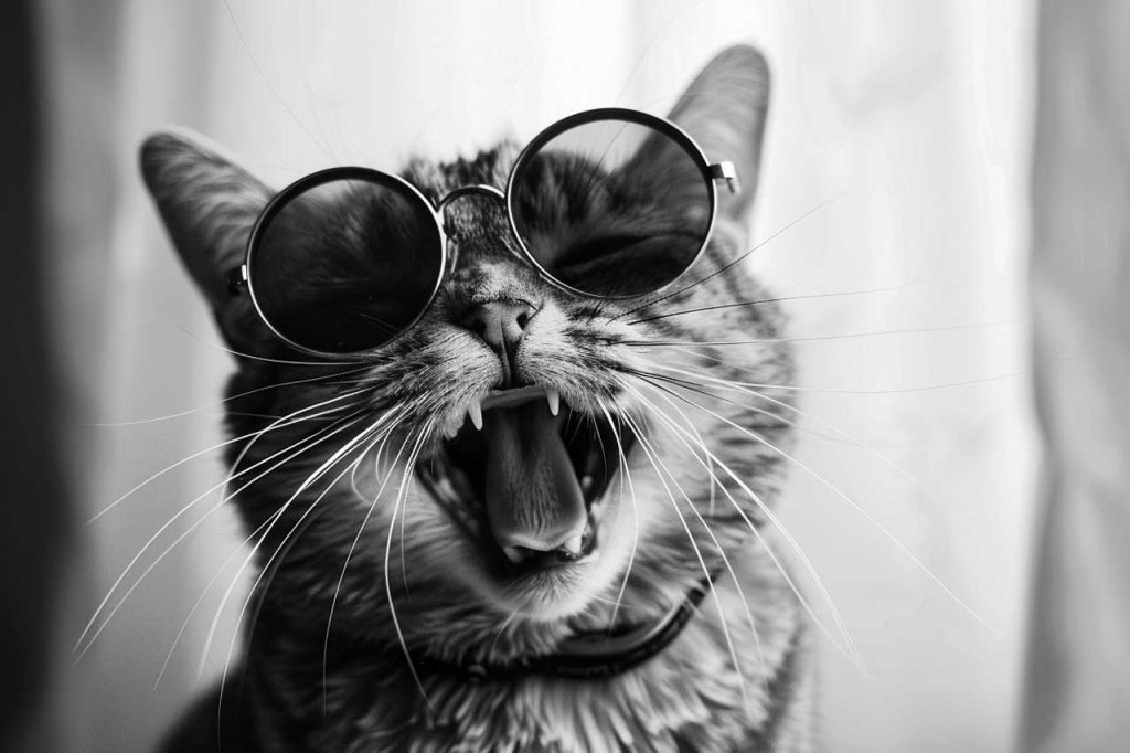 AI generated image of distracting Cat